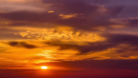 vibrant sunset or sunrise sky with dramatic clouds