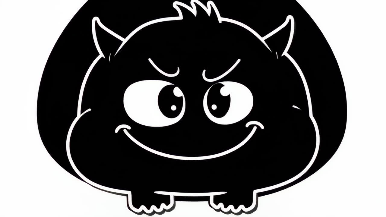 귀여운 만화 괴물