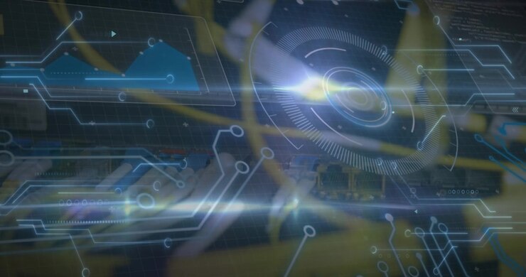 This video showcases the global technology and digital interface concept of data processing