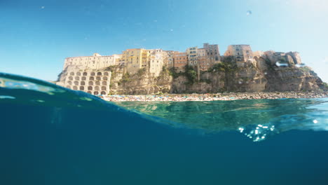tropea city from the water