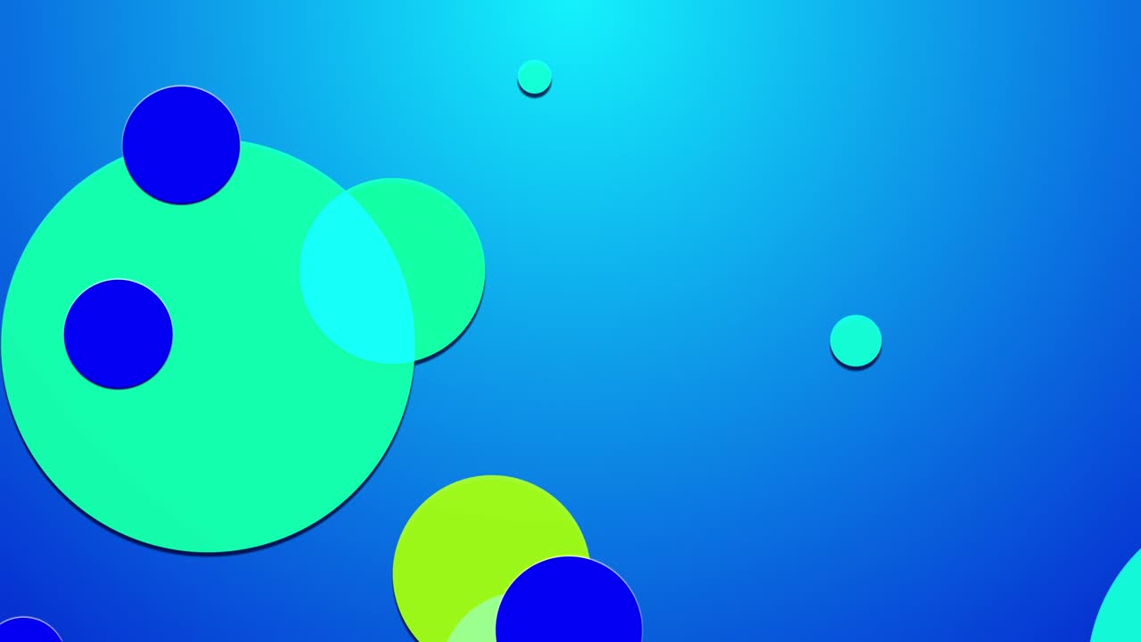 simple abstracto 4k estilo plano en bucle de fondo con círculos que cambian su tamaño, se superponen entre sí. diseño limpio simple minimalista. luma mate como canal alfa 8