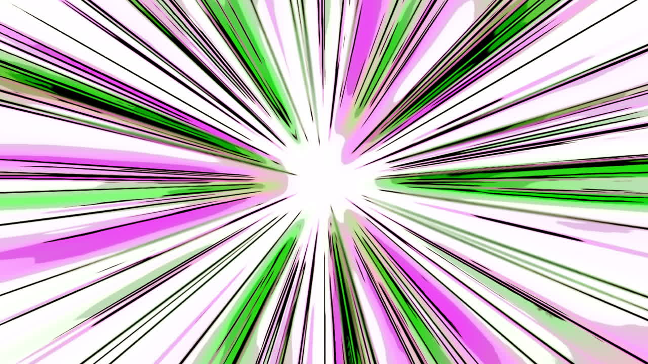 líneas radiales abstractas en estilo de cómic