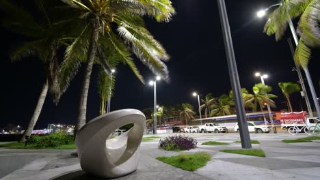 a time lapse in a park from city of veracruz mexico