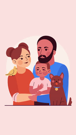 interracial family portrait