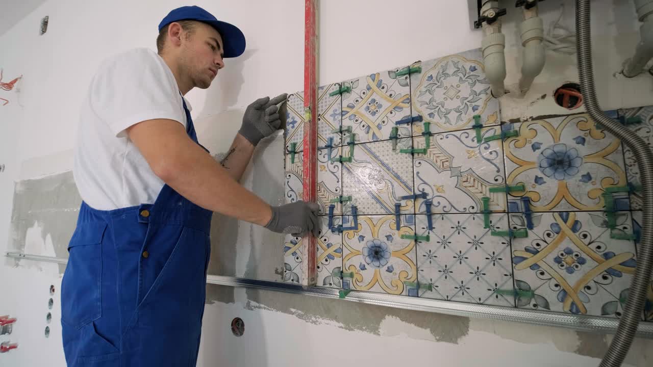 instalación de azulejos de cerámica para el suelo - medición y corte de las piezas. construcción, renovación, reparación de apartamentos. cortes de baldosas. corte de baldosas