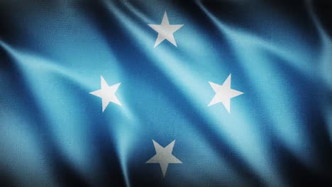 Flag-of-Micronesia-Waving-Background