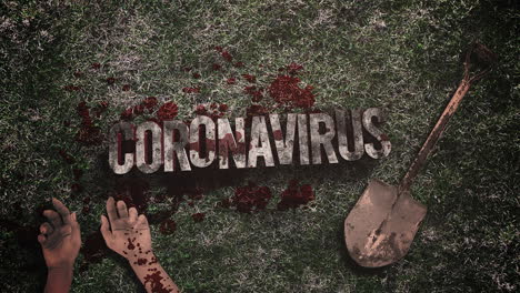 Animierter-Text-Coronavirus-Und-Horrorhintergrund-Mit-Dunklem-Blut-2