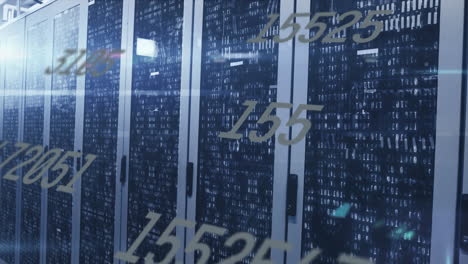 Animation of data processing over computer servers