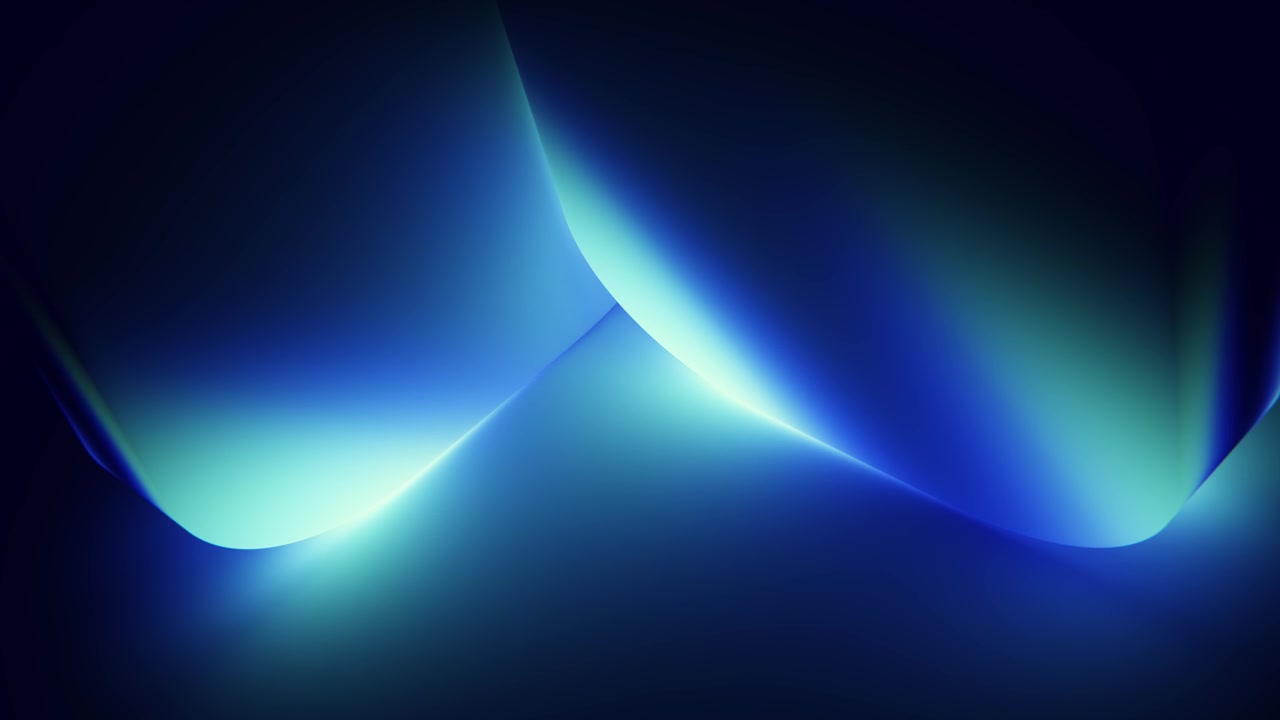 Abstract Motion Background with Glowing Blue Light Waves