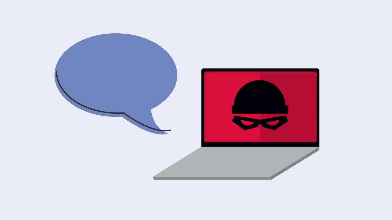 laptop con sicurezza informatica per hacker