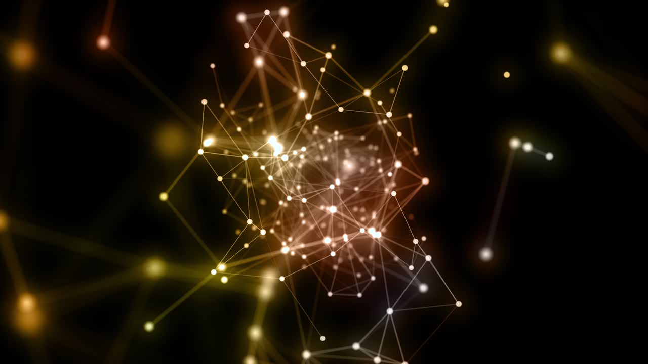 concepto de animación del plexo formas de bucle