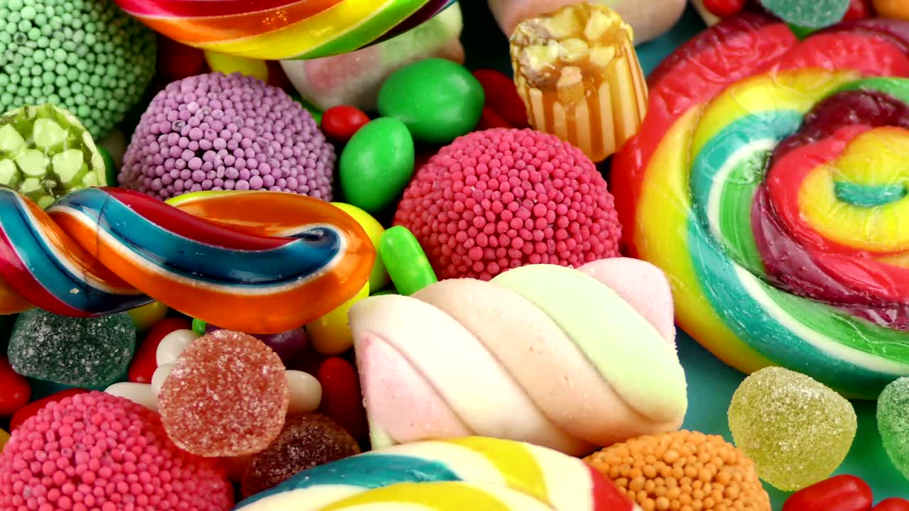 사탕, 달한 젤리, 롤리, 맛있는 설탕 디저트