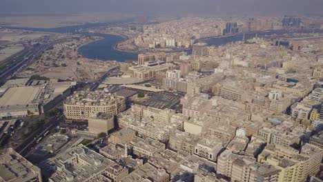 dubai cityscape aerial view