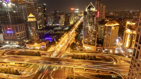 timelapse of the beijing city skyline from a high vantage point