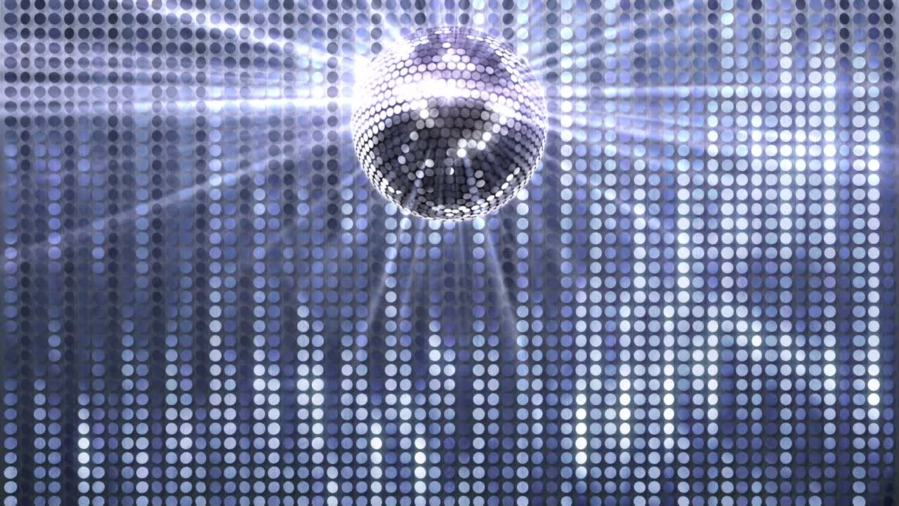 Mirror Ball Disco Lights Club Dance Party Glitter Background