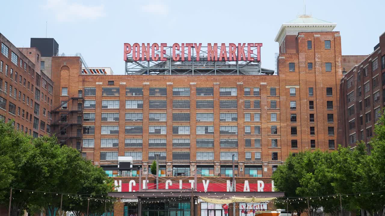 Wide shot of Atlanta's Ponce City Market