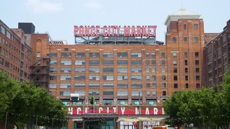 wide shot of atlanta's ponce city market