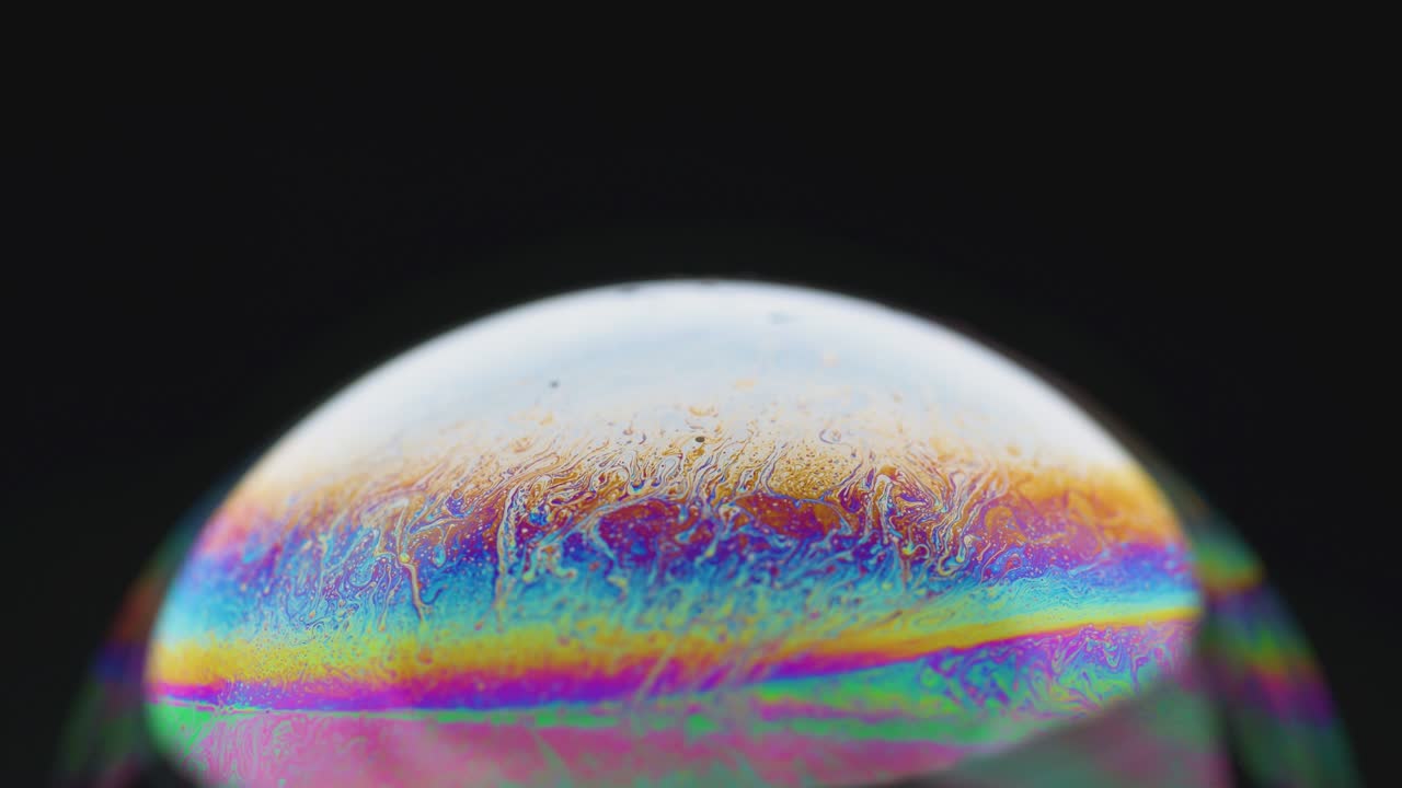 burbuja de jabón macro colorido psicodélico