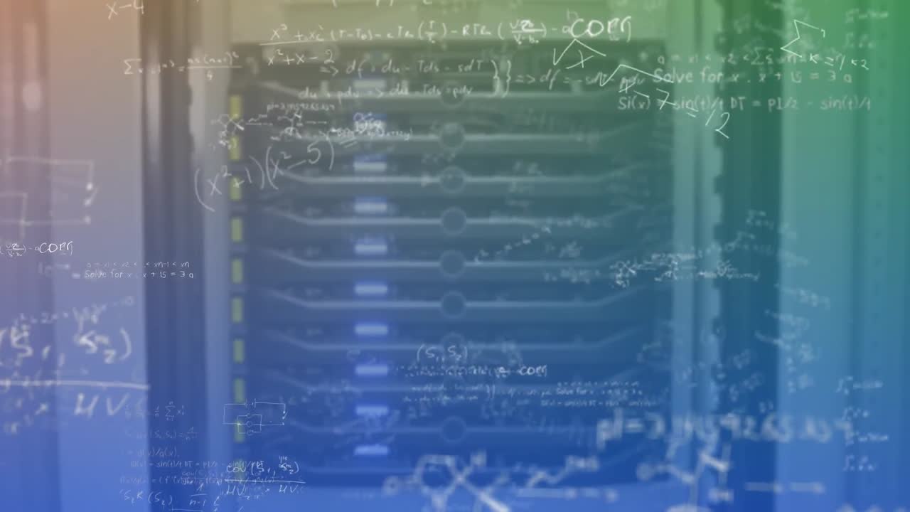 Mathematical equations against server room