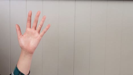 hands using invisible touchscreen