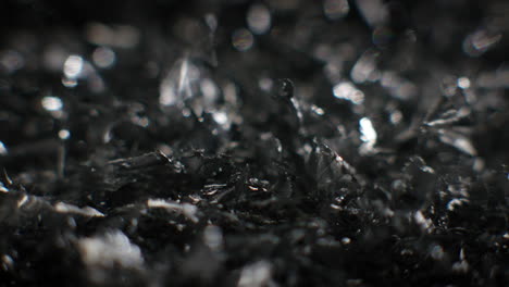 metal fillings close-up shot