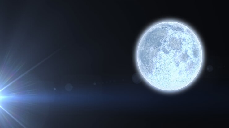 Animação do planeta Terra com pontos de luz brilhantes em fundo azul