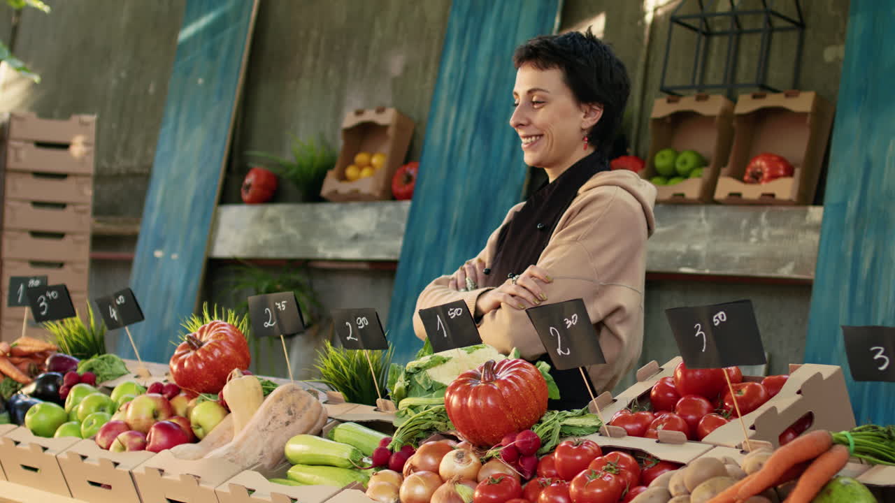 Woman at a Vegetable Stall