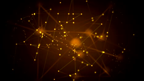 abstract futuristic communication low poly video animation