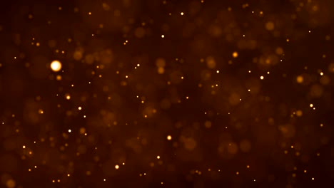 el brillo digital de navidad enciende partículas doradas bokeh movimiento fluido en fondo dorado, vacaciones xmas festivo feliz año nuevo evento