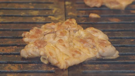 pollo a la parrilla en una parrilla