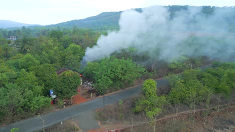 greenery village eye bird view in malvan