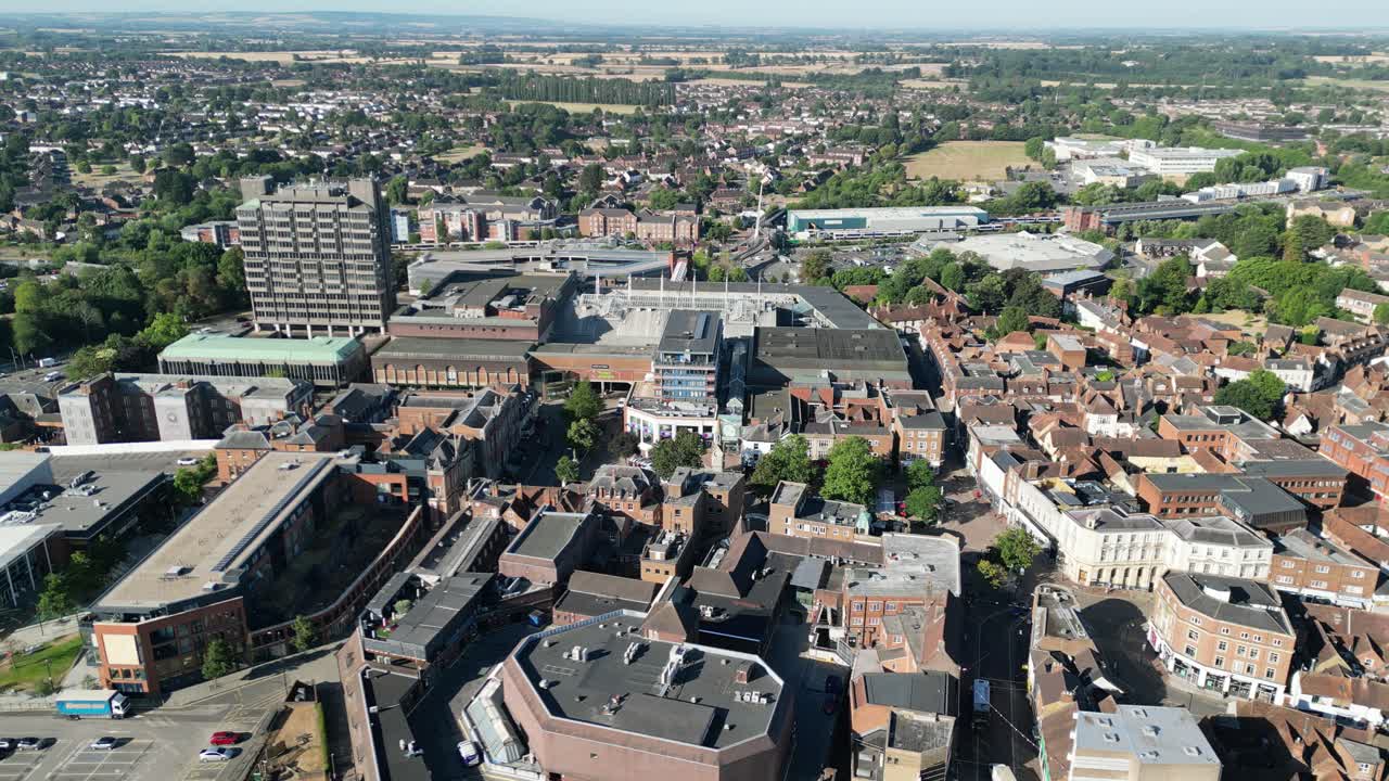 aylesbury buckinghamshire, reino unido panoramización drone vista aérea