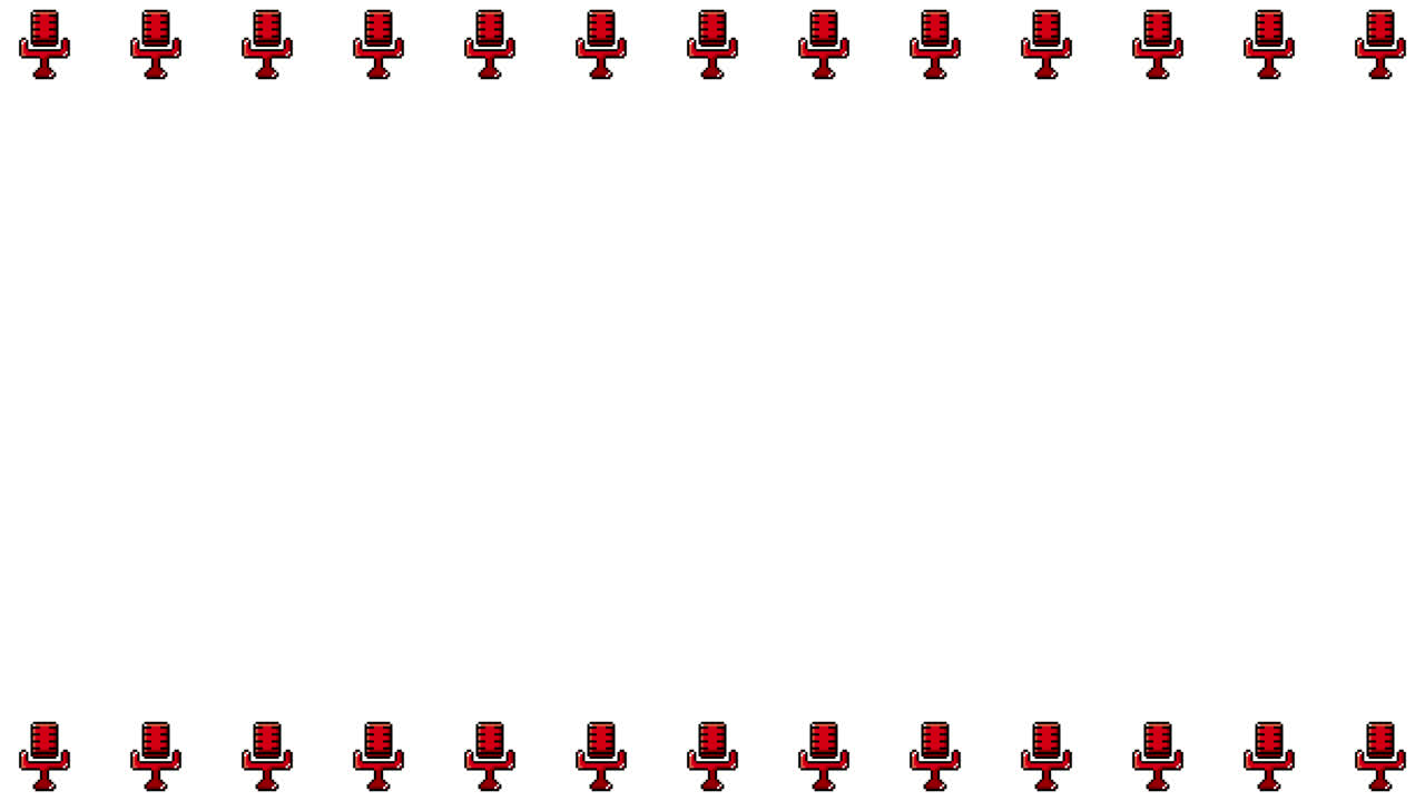 Pixel Art Condenser mic Frame Animated Overlay 1080p Transparent 30 fps ...