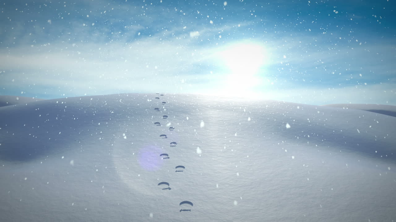 밤에는 차분한 눈이 내리는 풍경에 눈이 떨어집니다.