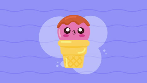 cute kawaii ice cream