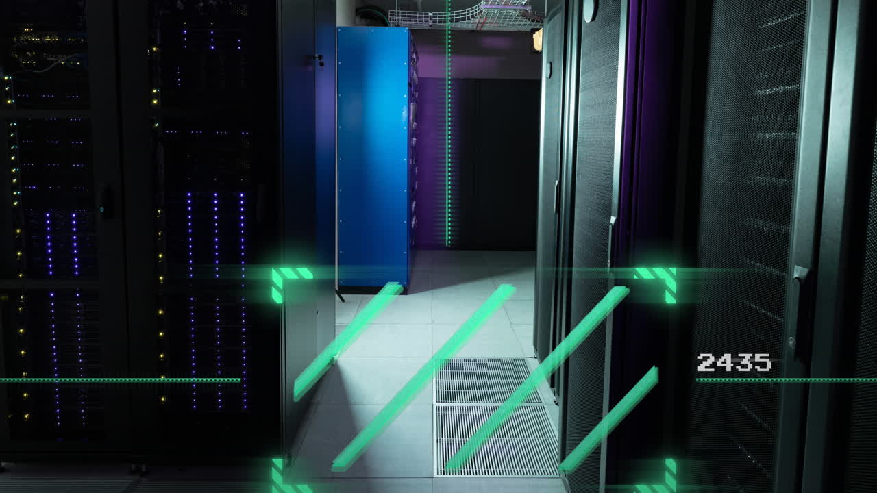 Animation of data processing over computer servers