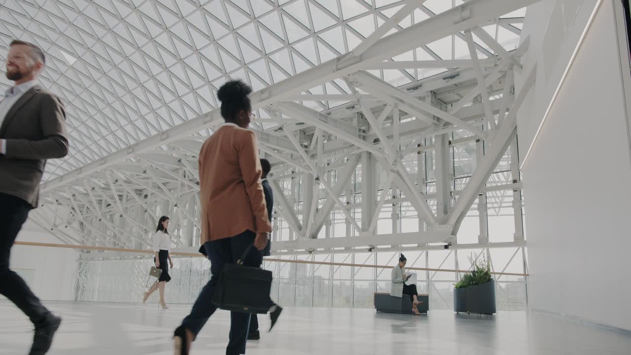 Business People in a Modern Office Building