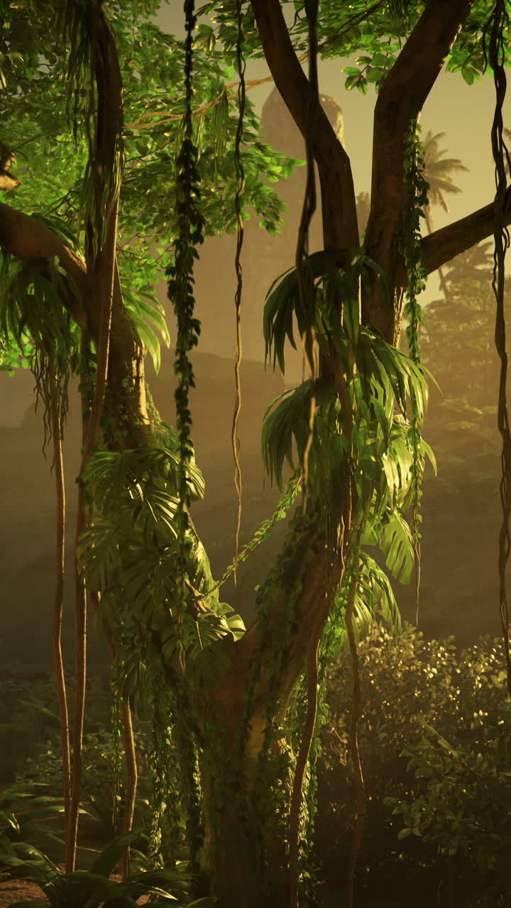 selva tropical con un follaje verde exuberante