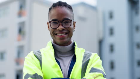 happy black man, architect