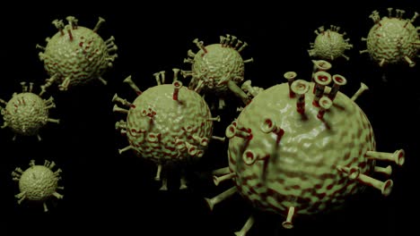 Partículas-De-Virus-Covid-3d-Animadas-Aisladas-En-Fondo-Negro-Tiro-Medio