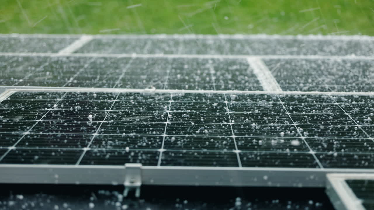 Solar Panels in Rain