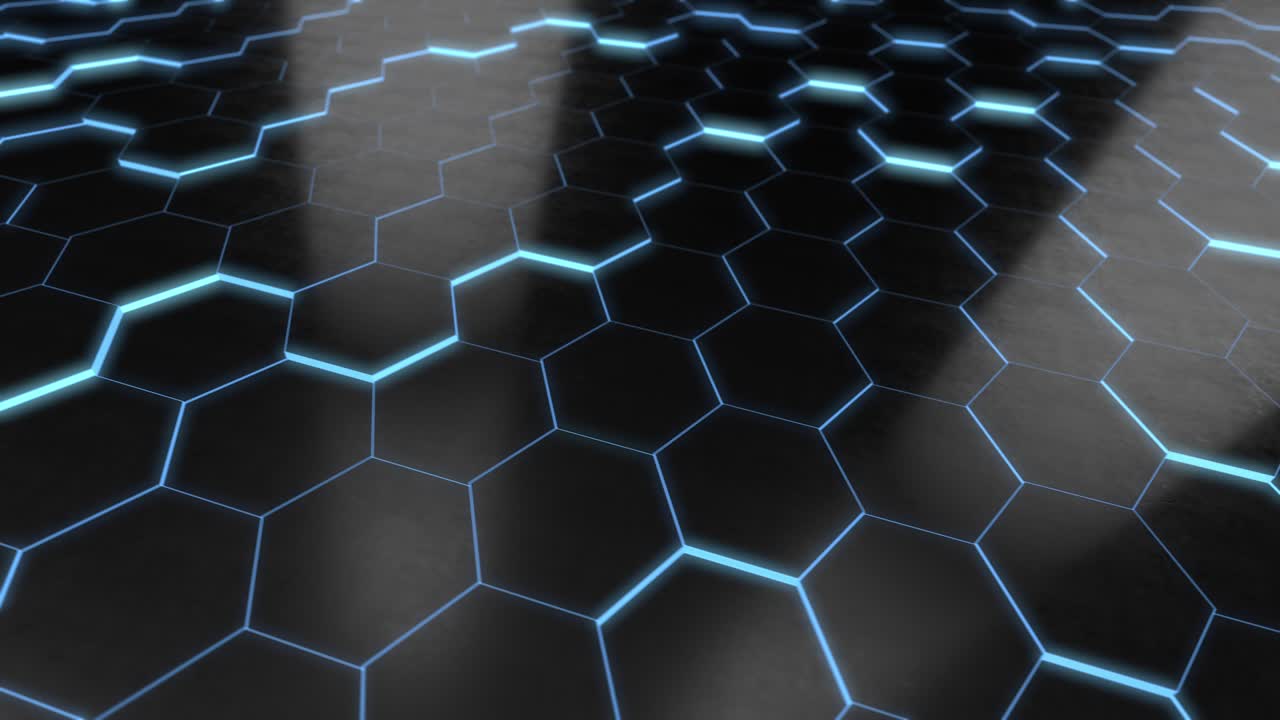 Blue Hexagons Loop