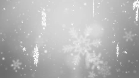 white snow snowfall snowflake particles seamlessly loop animation background