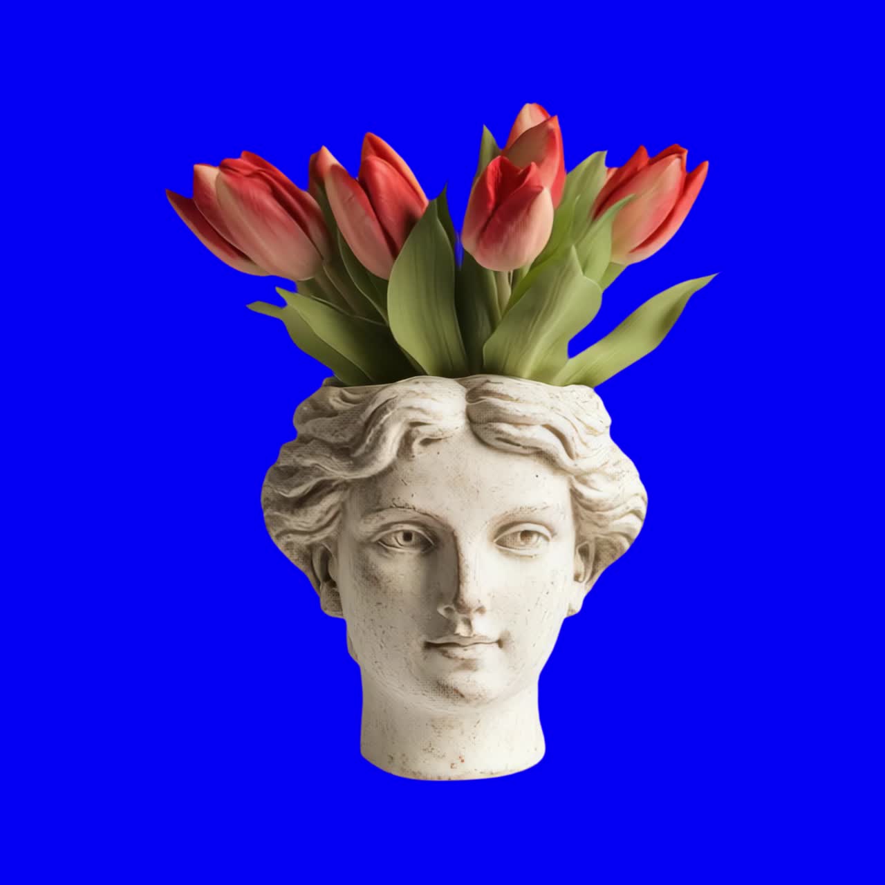 Vaso classico con tulipani