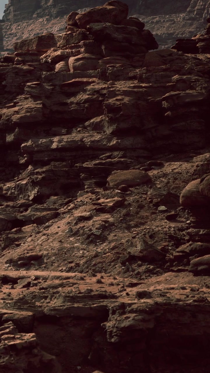 Rock formations in a rugged landscape during daylight hours