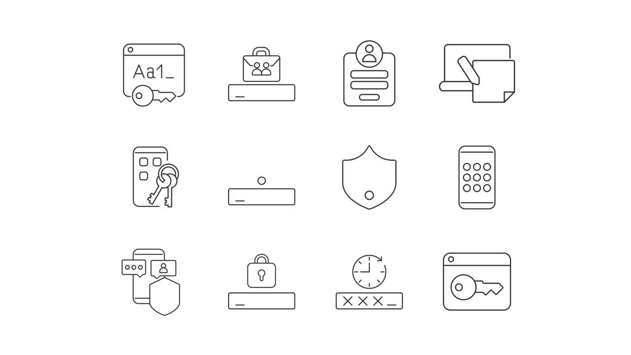 Security and Privacy Icons