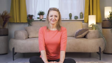 woman smiling at camera
