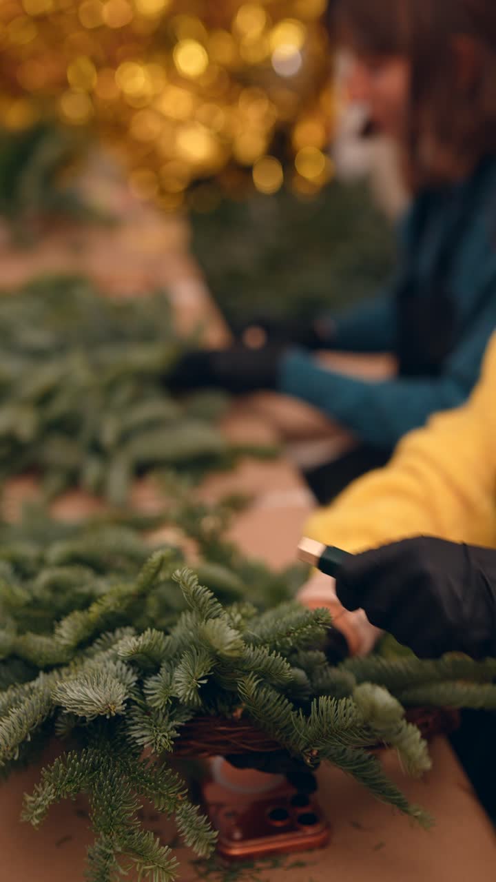 크리스마스 꽃받침을 만드는 것