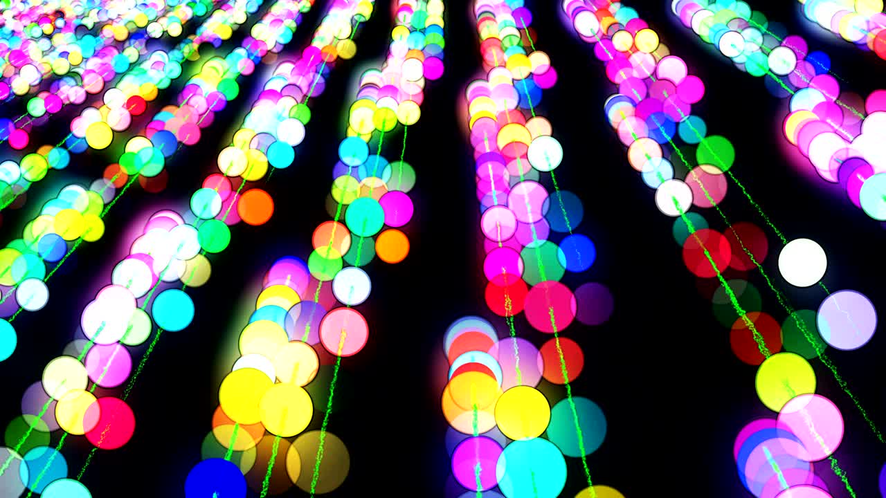 추상적인 애니메이션 컴퓨터 스크린 세이버