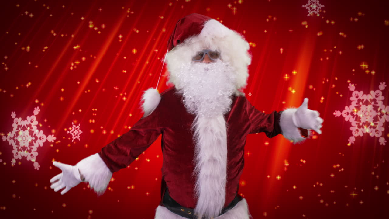 bailes de santa claus para el rodaje de discoteca de navidad